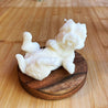 Dog Candle, Westie playing, Small/Medium size, Unscented